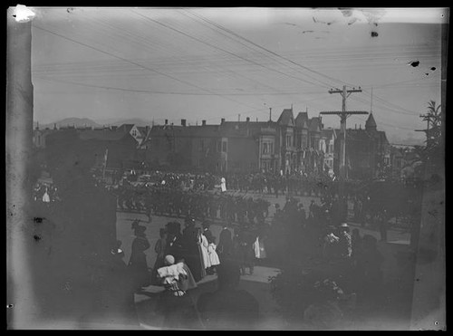 Decoration Day procession, Van Ness Avenue, San Francisco