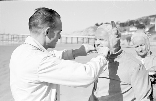 Scripps February 16, 1948: left, Doug Inman, right, Bob Wisner