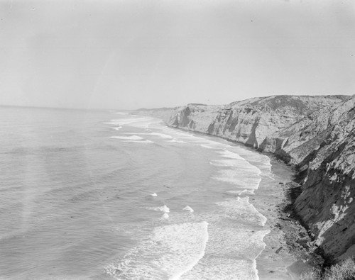 Torrey Pines Bluff, La Jolla, California, circa 1948