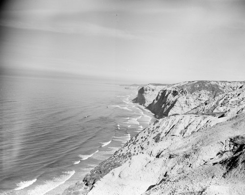 Torrey Pines Bluff, La Jolla, California, circa 1948