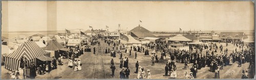 Tent City panorama, Coronado Beach, California