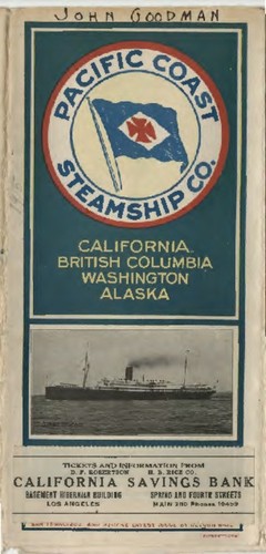 Maps of the Pacific Coast Steamship Co. routes