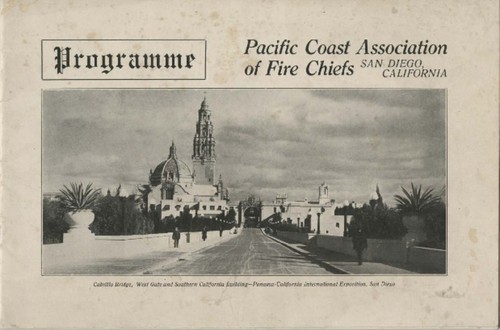 Programme : 24th Annual Convention Pacific Coast Association of Fire Chiefs, August 21st to 26th, 1916