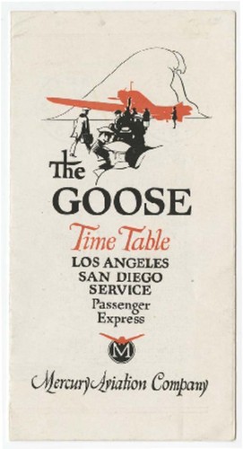 The goose time table : Los Angeles, San Diego service, passenger express