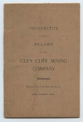 Prospectus and by-laws of the Glen Clif Mining Company