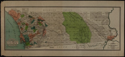 Official map of San Diego County, California