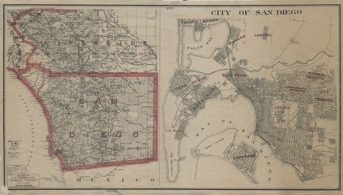 Weber's map of San Diego County, California