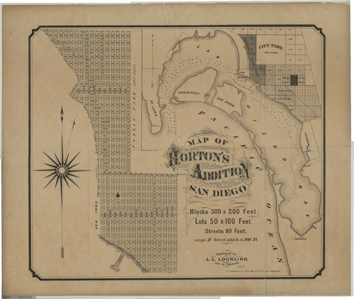 Map of Horton's Addition, San Diego : [Calif.]