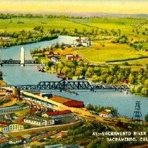 Sacramento river elevated view