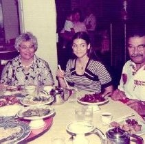 Dining after Clarissa Wildy's Graduation