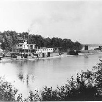 Steamer and barge