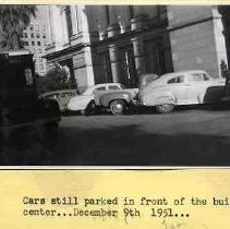 Cars parked in front of state capitol building