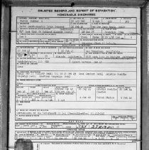 Military honorable discharge record Dallas Hughes
