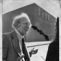 Sydney Lewis, founder and chairman of Best Products Co, at the opening of the Sacramento Store next to Arden Fair Mall (nicknamed "The Notch")