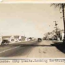 North Sacramento city limits. Looking North. Del Paso Boulevard. Jan. 14, 1940