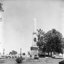 View of Albert Maver Winn's monument in the Sacramento City Cemetery