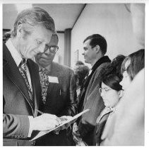 Mayor John Lindsay of New York City, campaigning in Sacramento