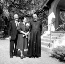 Father William Horgan with Parishioners