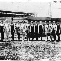 "Diving Girls, State Fair, 1914, Sacramento, Cal