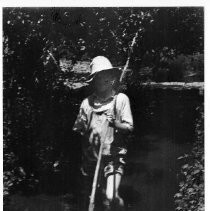 Boy with fishing pole