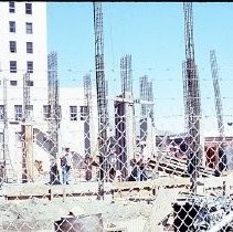 Views of the Holiday Inn Hotel downtown under construction at 4th and 5th Streets on K Street