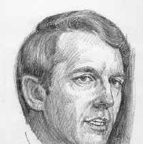 Drawing of Leo McCarthy by John Lopes