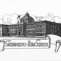 Detail from Sacramento High School diploma