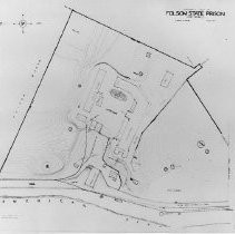 Topographic map of grounds of Folsom Prison