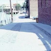 Old Sacramento. Old Sacramento. View of the Firehouse Alley between I and J Streets