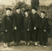 Velma Resser Tougaw and her graduating class at McGeorge School of Law