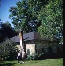 Slides of California Historical Sites. Ide Adobe, near Red Bluff, R. Neasham and Mr. G.E. Sutton