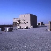View showing the construction of the Bridgeway Towers apartment and condominiums at 500 N Street between 4th and 5th Streets and M and N Streets