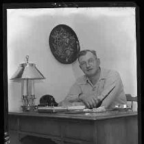 Man sitting at a desk