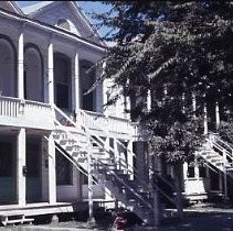 View of a two story Victorian House