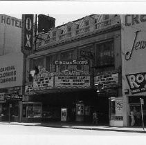 Exterior view of the Fox Senator Theatre at 912 K Street south side