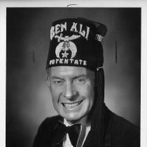 George P. Kuhn, Bel Ali Temple potentate for Northern California Shrinkers, formal portrait