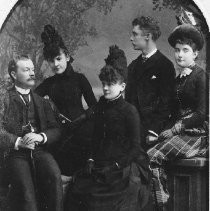 Studio portrait of W.B. C. Brown family members