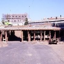 Views of the Holiday Inn Hotel downtown under construction at 4th and 5th Streets on K Street