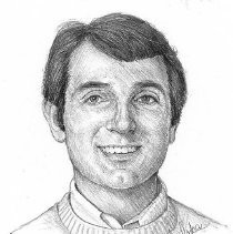 Drawing of Dr. Steve Harris by John Lopes