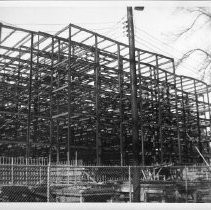 Exterior view of the California State Capitol undergoing construction of the new annex