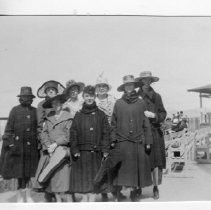 The Acornette Basketball Girls, Vallejo and San Francisco - 1917--from the scrapbook "Flora Schmittgen: This Is Your Life - April 7, 1955