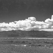 Clouds scudding over desert