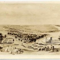 Photographs of Sketches of Western Pioneer Trail scenes