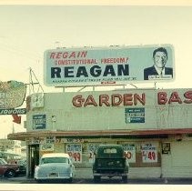 Billboard for Reagan Campaign