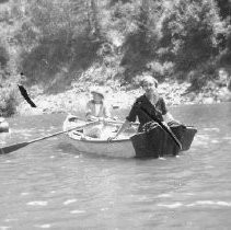 Teenagers boating