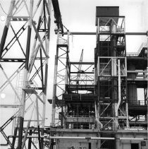 Alpha. View of Test Stand 2B from up range side while modifications for Saturn are in progress