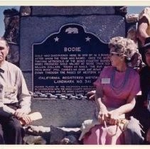 Irene Simpson (Neasham), at Inaugural Ceremony and Commemorative Plaque at Bodie, California, September 12, 1964