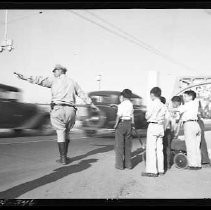 Policeman with children