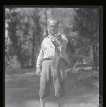 Man holding a fish