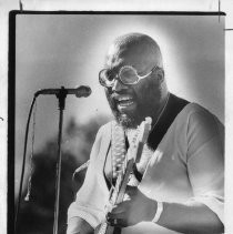 John Hartsman (with Al King and Janice LaVon, not in photo) performs at the Sacramento Blues Festival